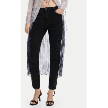 Blugi dama -  304477751 - Bumbac/Poliester - 34 EU - Negru