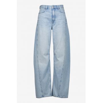 Blugi relaxed fit cu aspect decolorat