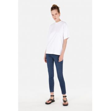 Blugi skinny cu talie inalta