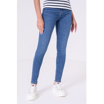 Blugi skinny cu talie medie Como