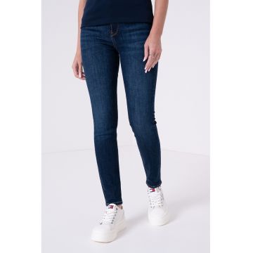 Blugi skinny cu talie medie Como
