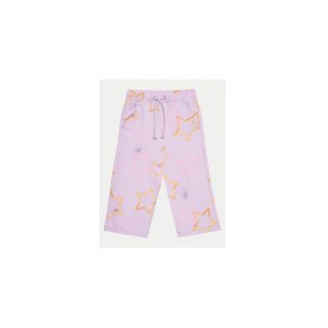 Pantaloni fete -  304271052 - Bumbac - Violet