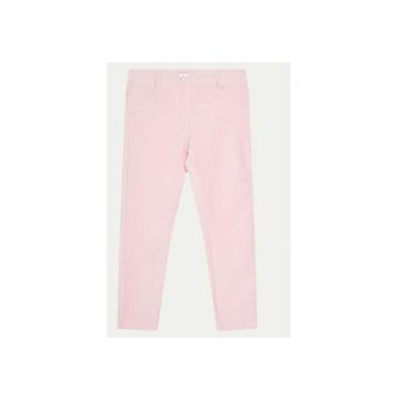 Pantaloni fete -  304279980 - Bumbac/Poliester - Roz