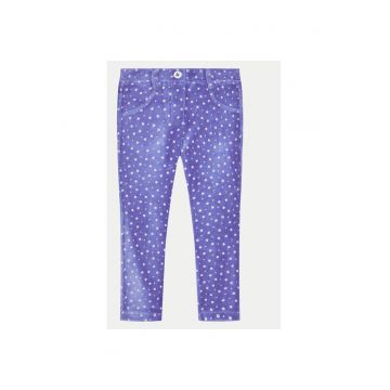 Pantaloni fete -  304280047 - Bumbac/Poliester - Albastru