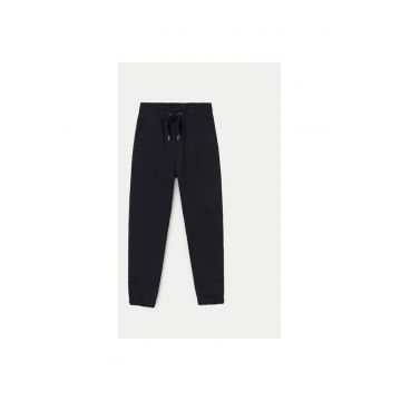 Pantaloni fete -  304331015 - Bumbac/Poliester - Negru