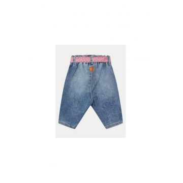 Pantaloni fete -  304522390 - Bumbac/Poliester - Albastru