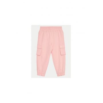 Pantaloni fete -  304645280 - Bumbac - Roz