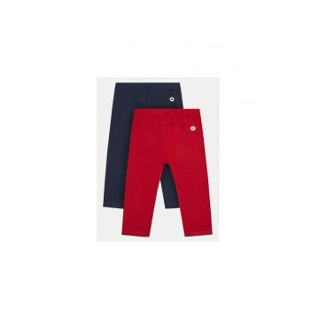 Set 2 pantaloni fete -  304329098 - Bumbac - Negru