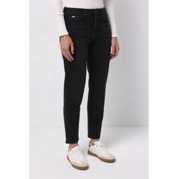 Blugi crop cu croiala dreapta