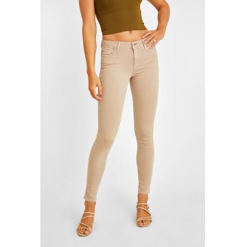 Blugi crop skinny cu talie medie
