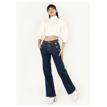 Blugi Dama Evazati  Indigo P195-5 M10 18010