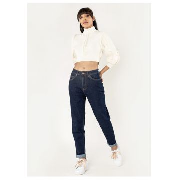 Blugi dama Mom Fit  Indigo P502-18 M8 18011