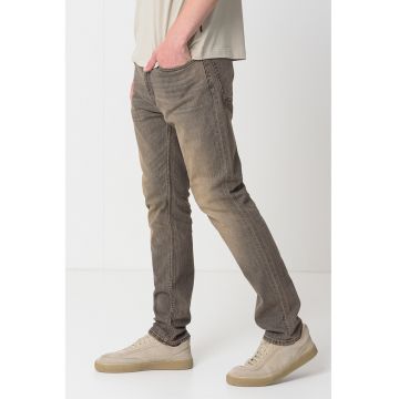 Blugi regular fit cu aspect prespalat