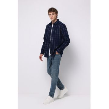 Blugi regular fit cu talie medie