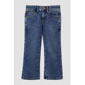 Blugi regular-fit cu terminatie evazata