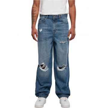 Blugi relaxed fit cu decupaje