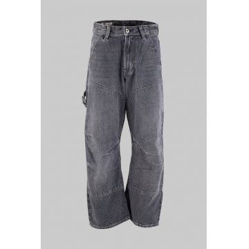 Blugi relaxed fit cu talie medie
