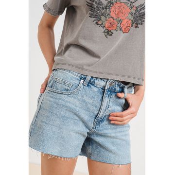 Blugi scurti cu model cu 5 buzunare