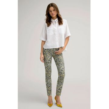 Blugi skinny cu imprimeu animal-print