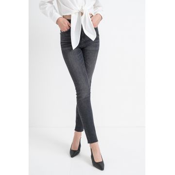 Blugi skinny cu talie inalta