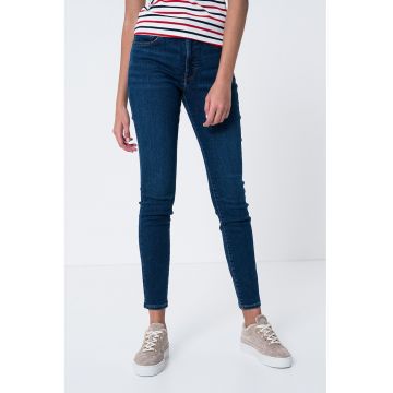 Blugi skinny cu talie inalta