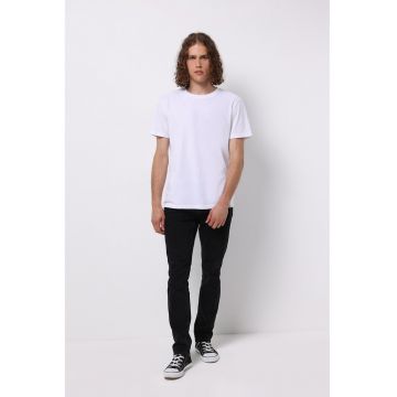 Blugi slim fit cu talie medie