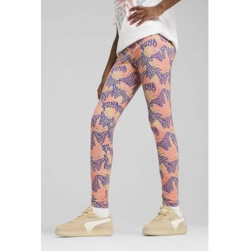Colanti din amestec de bumbac cu model butterfly