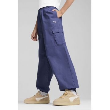 Pantaloni cargo cu talie elastica