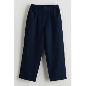 Pantaloni conici cu talie elastica