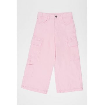 Pantaloni de bumbac cu croiala ampla