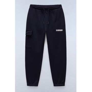 Pantaloni de trening cargo cu banda elastica cu snur in talie