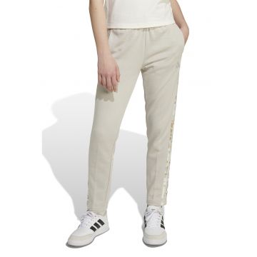 Pantaloni de trening cu benzi laterale cu model si snur
