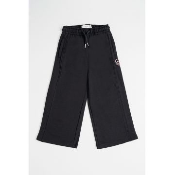 Pantaloni de trening cu logo si snururi