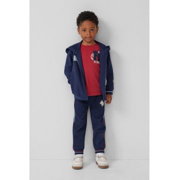 Pantaloni de trening cu model colorblock
