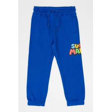 Pantaloni de trening cu talie ajustabila - Albastru royal