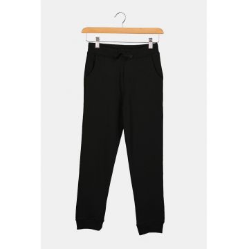 Pantaloni de trening de bumbac talie ajustabila