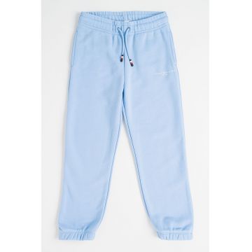Pantaloni de trening din amestec de bumbac cu snur ajustabil