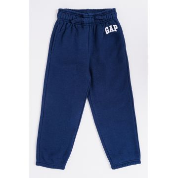 Pantaloni de trening din amestec de bumbac cu snur in talie