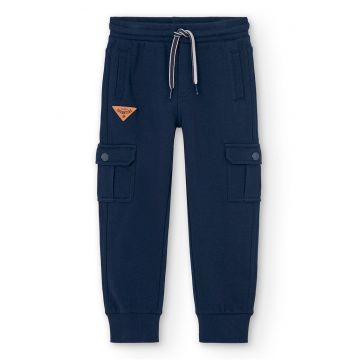 Pantaloni de trening din bumbac cu buzunare cargo