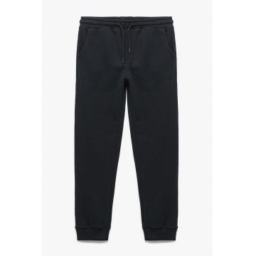 Pantaloni de trening regular fit din amestec de bumbac