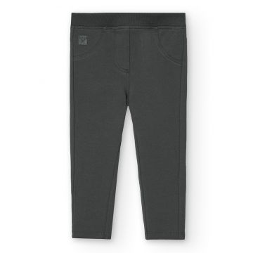 Pantaloni din amestec de bumbac cu talie elastica
