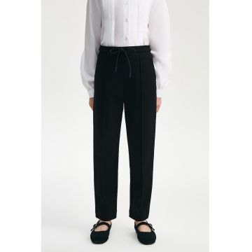 Pantaloni drepti cu snur pentru ajustare
