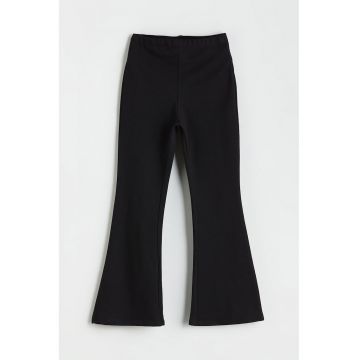 Pantaloni evazati cu talie elatsica