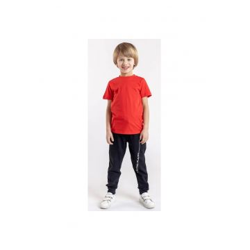 Pantaloni lungi din bumbac - cu buzunare - pentru baieti