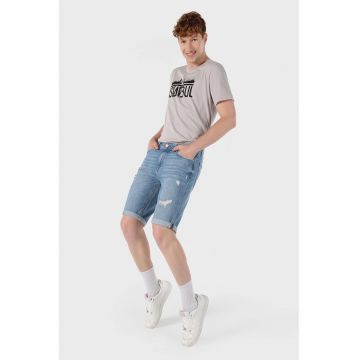 Pantaloni scurti din denim cu buzunare