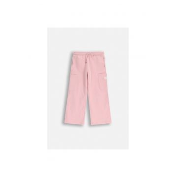 Pantaloni sport cu detaliu cu inima brodat