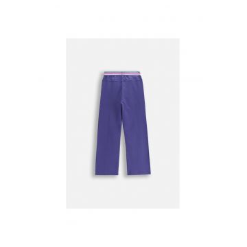 Pantaloni sport drepti cu talie elastica