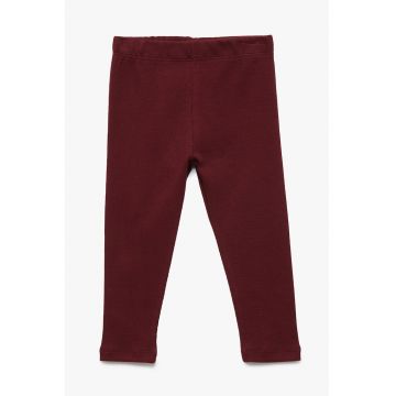 Pantaloni striati cu model uni