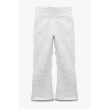 Pantaloni uni cu talie elastica