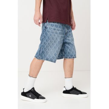 Bermude relaxed fit din denim